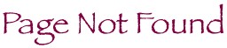 Page Not Found